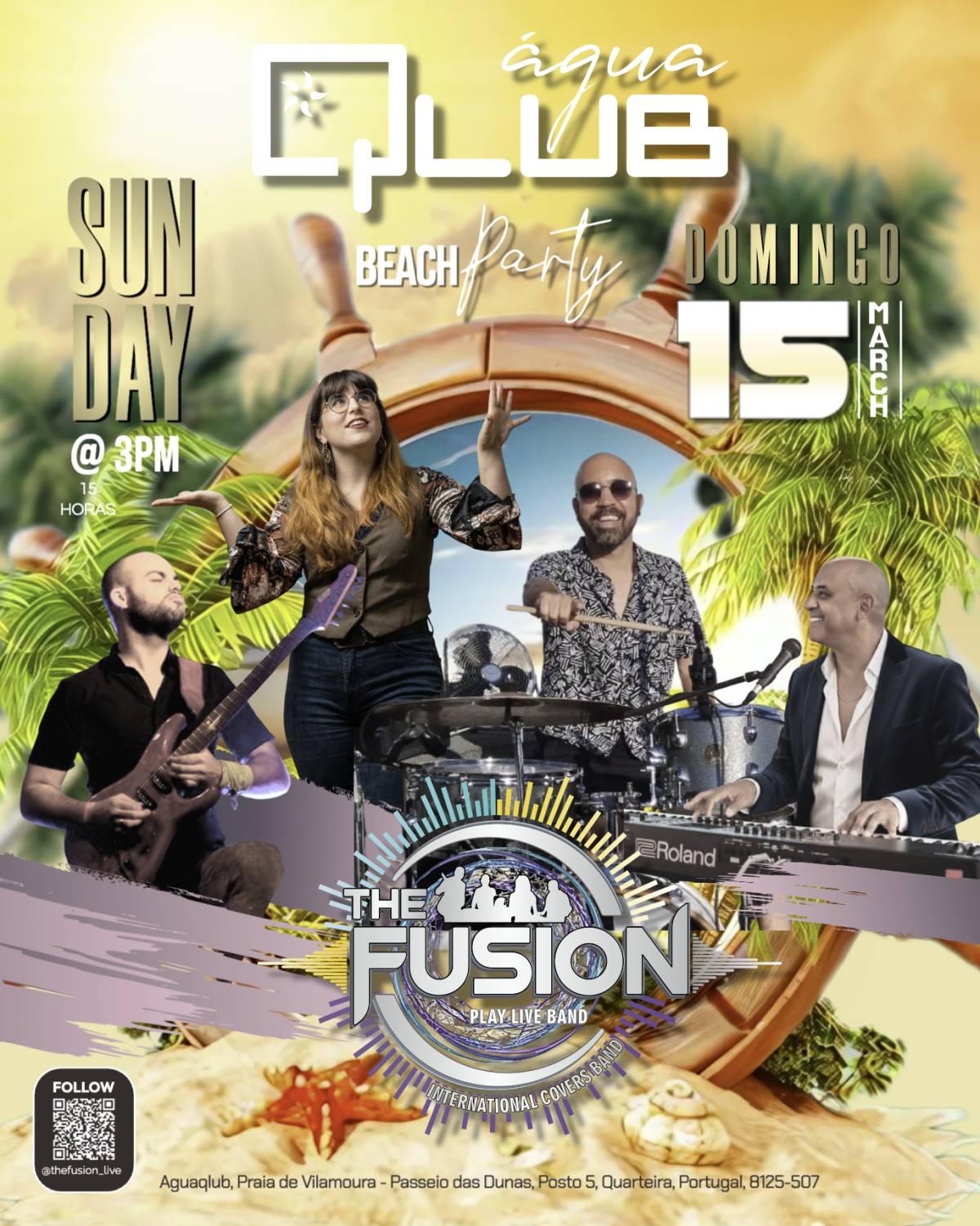The Fusion - Band - Faro - Animação com Cantores