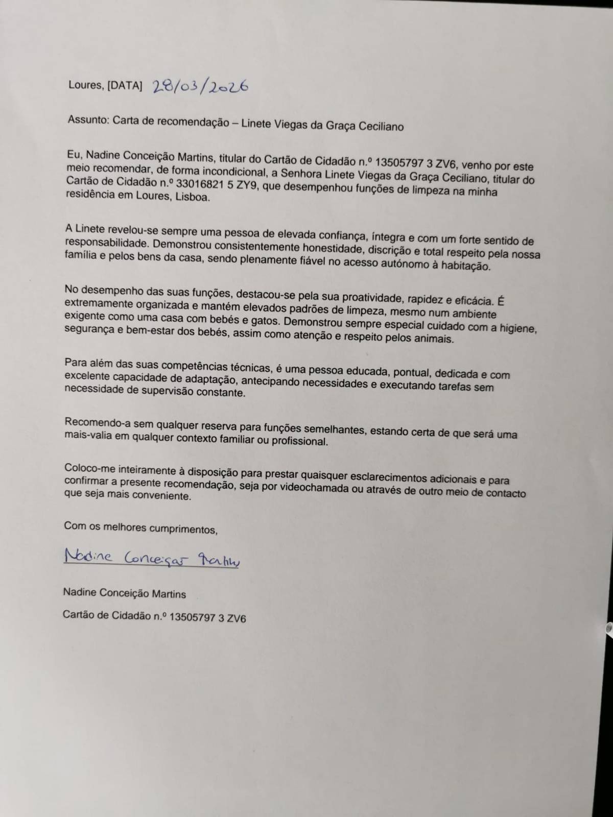 Linete Viegas da Graça Ceciliano - Abrantes - Limpeza a Fundo