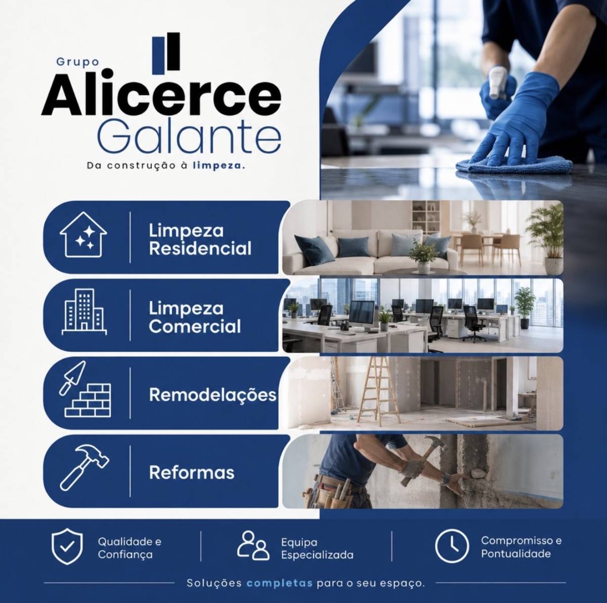 Grupo Alicerce Serviços e Construções - Vila Nova de Gaia - Fensterreinigung
