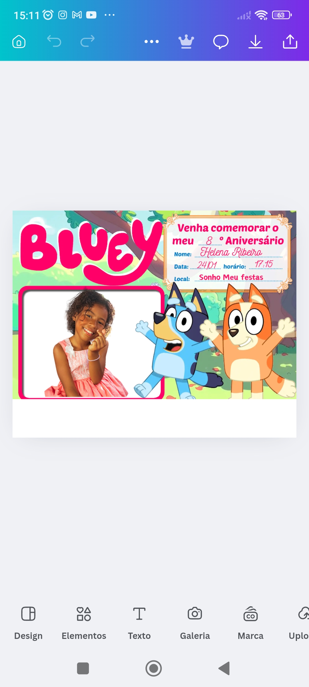 Bruna Souza - Santarém - Organização de Festa de Aniversário