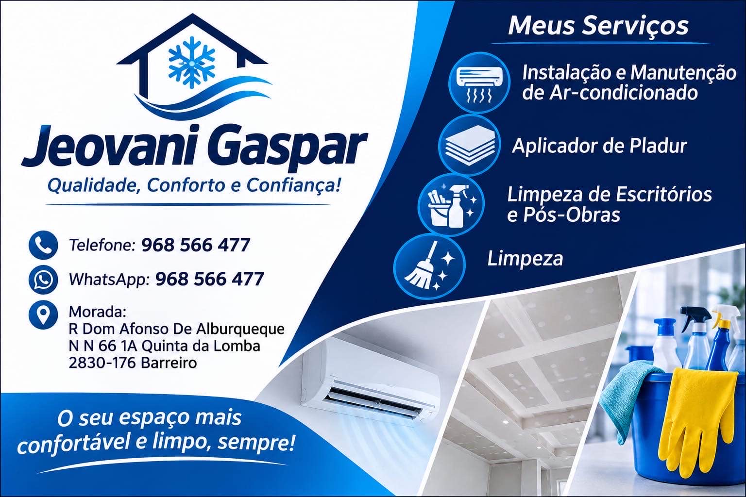 Jeovani Gaspar - Barreiro - Manutenção de Ar Condicionado