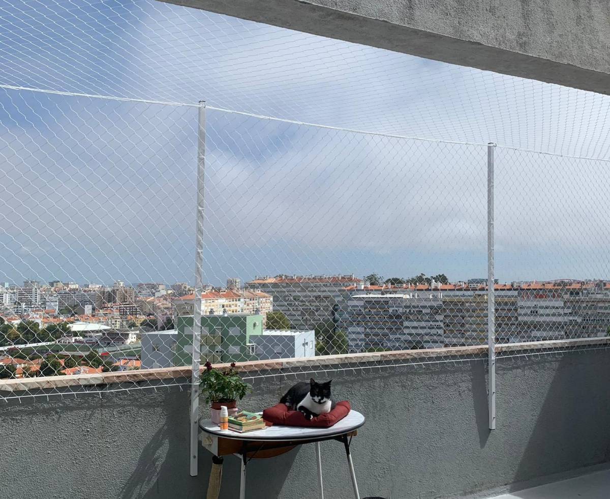 Saldanha Redes de Proteção - Lisboa - Patio Cover Installation