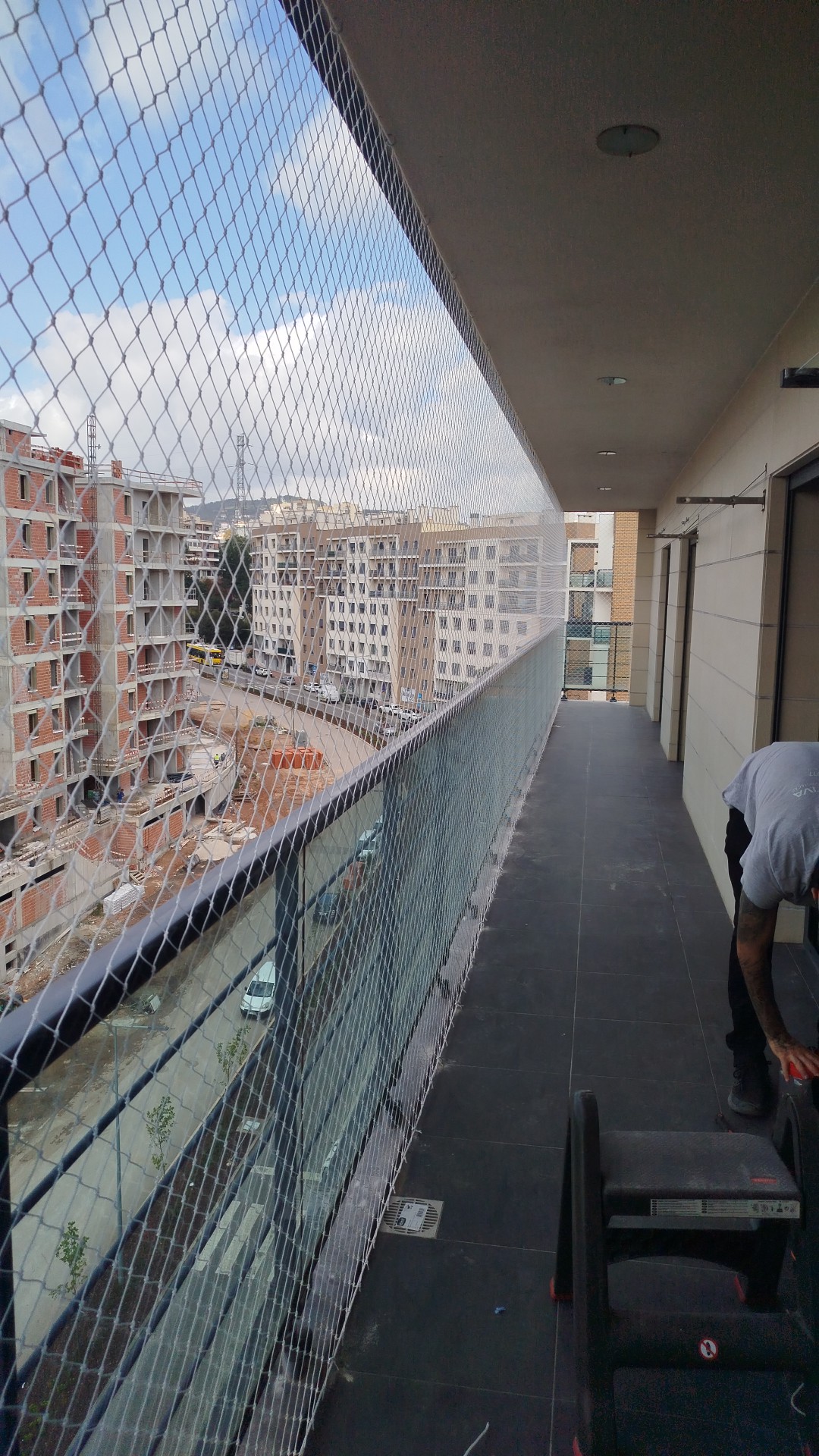Saldanha Redes de Proteção - Lisboa - Patio Cover Installation