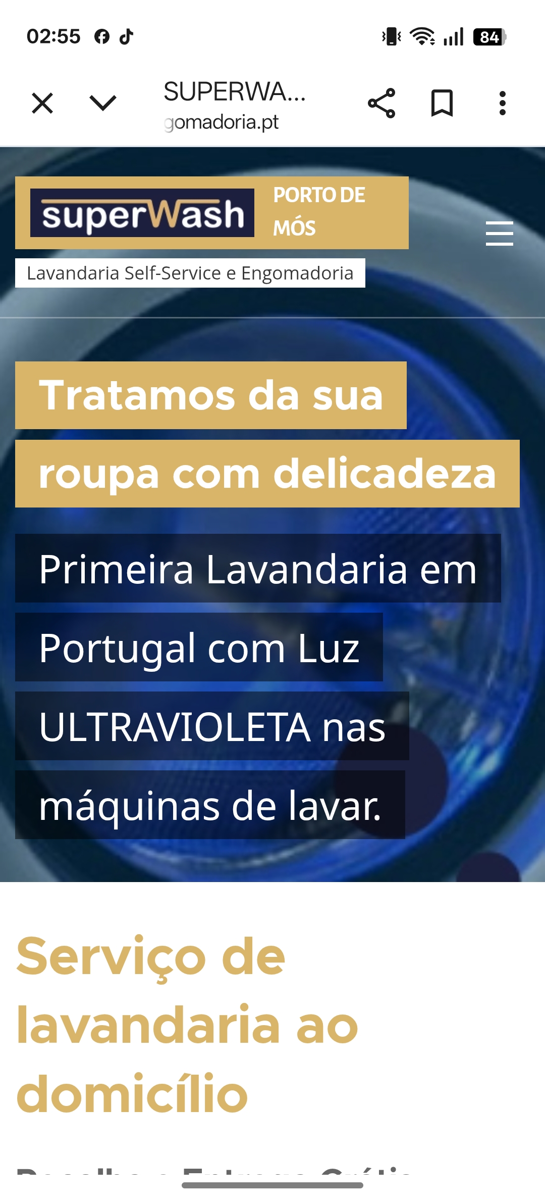 SuperWash - Lavandaria - Batalha - Lavagem de Roupa e Engomadoria