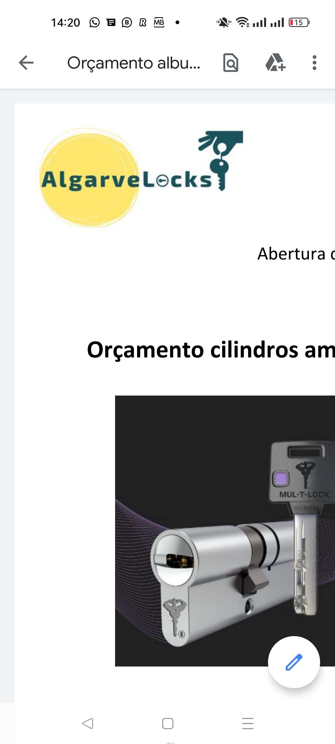 Algarvelocks - Albufeira - Opening and repair of safe boxes