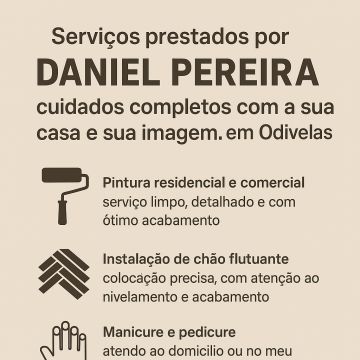 Daniel Pereira – cuidados completos com a sua casa e sua imagem. - Odivelas - Instalação de Pavimento em Pedra ou Ladrilho