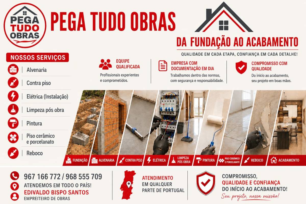 Transportes Mudanças Pega Tudo - Seixal - Microcimento