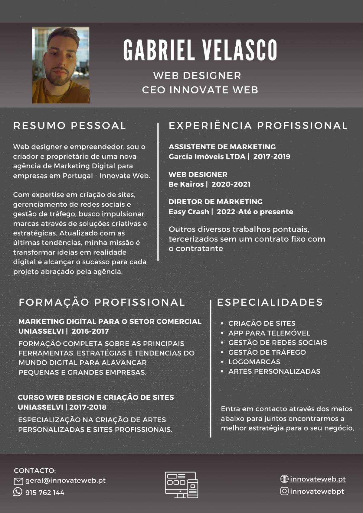 Gabriel Velasco - Innovate Web - Leiria - Logo Design