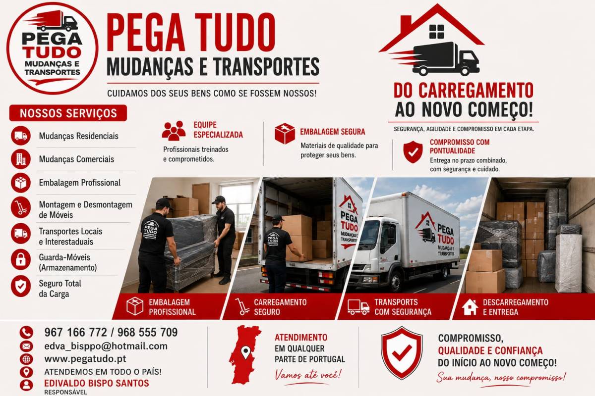 Transportes Mudanças Pega Tudo - Seixal - Investigação Privada