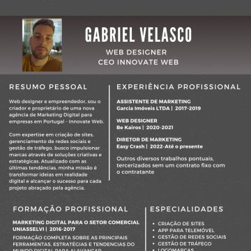 Gabriel Velasco - Innovate Web - Leiria - Design de Logotipos