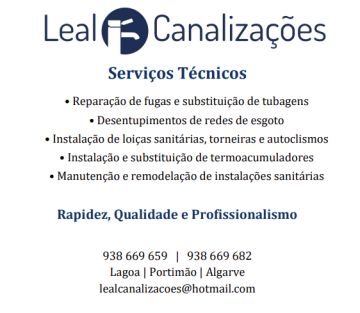 Leal Canalizações - Lagoa - Rohrleitungen im Außenbereich reparieren oder warten