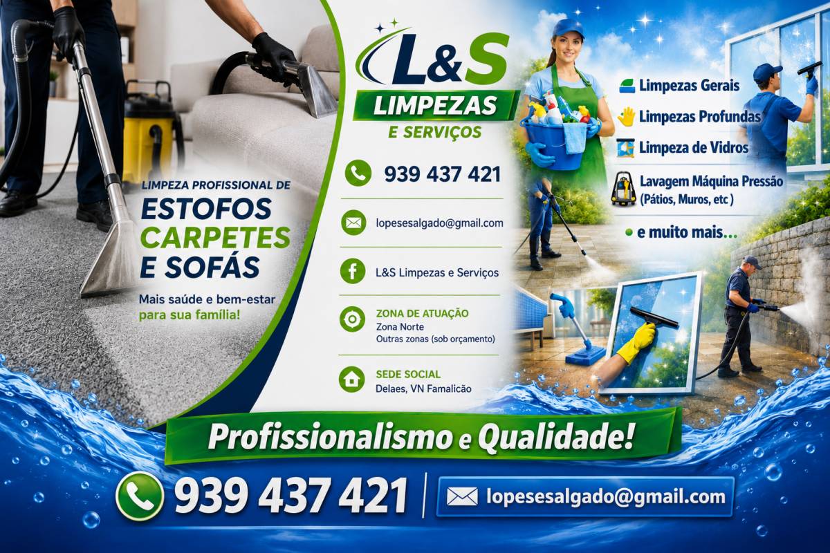 L&S limpeza e serviços - Vila Nova de Famalicão - Limpieza de primavera