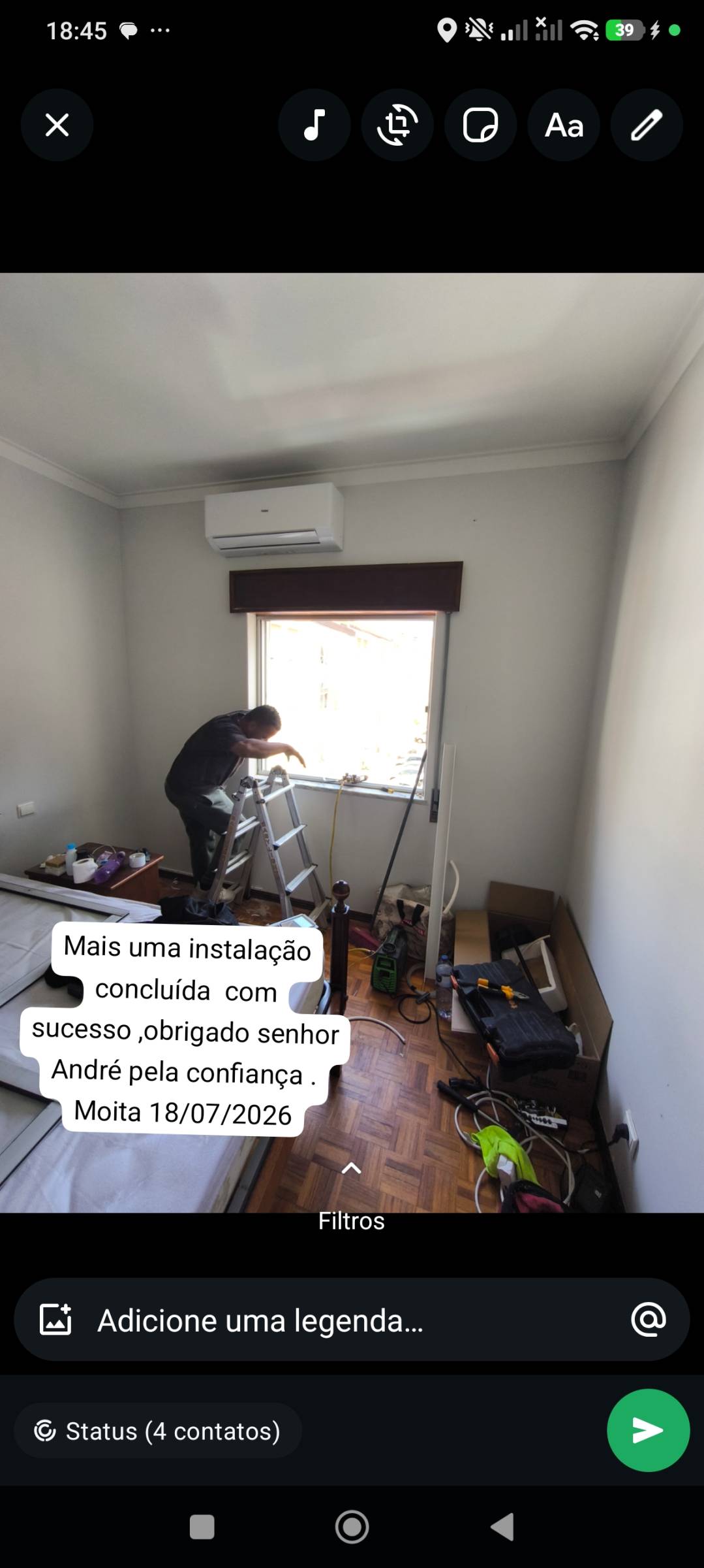 Cristian - Palmela - Instalação de Lâmpada