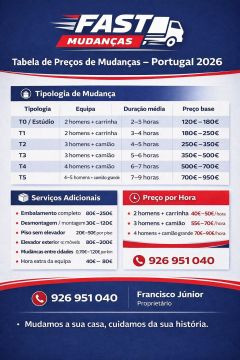 Francisco Junior - Seixal - Mudança de Móveis e de Estruturas Pesadas