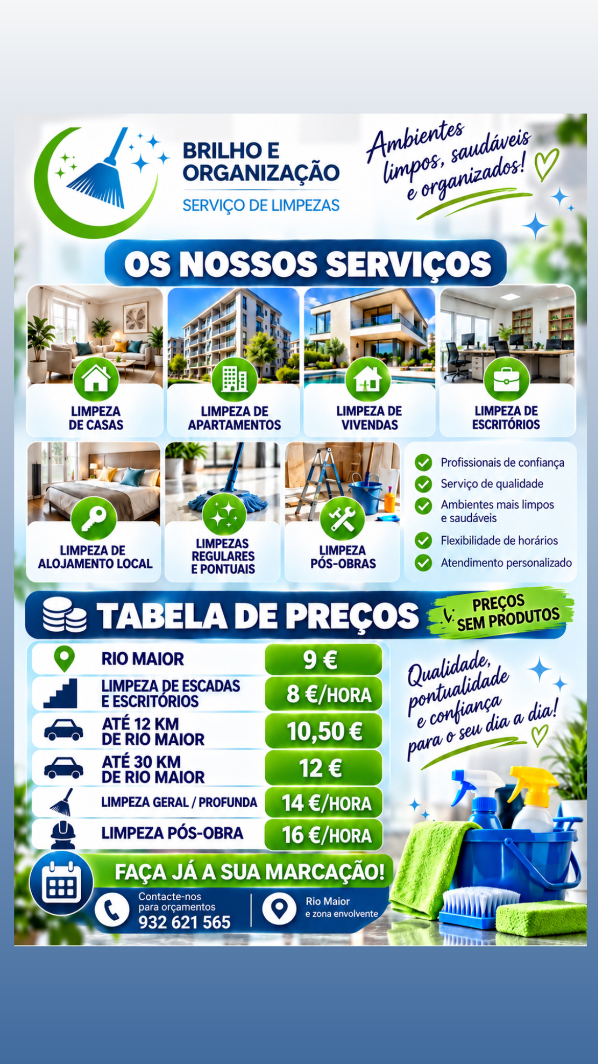 Brilho & Organização - Rio Maior - Limpieza de propiedades