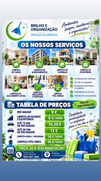 Brilho & Organização - Rio Maior - Limpieza de propiedades