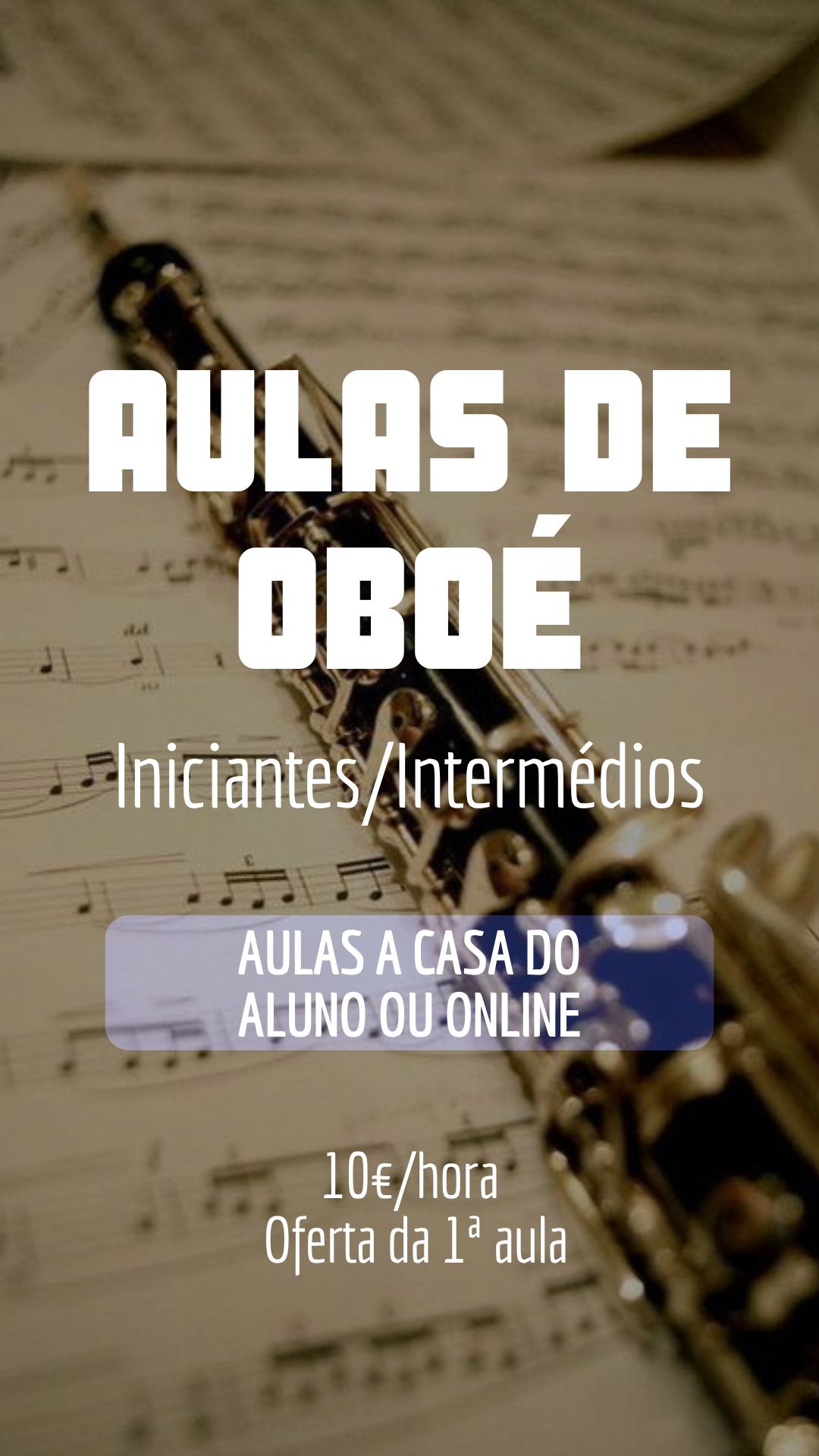 Lara Magalhães - Paredes - Aulas de Oboé