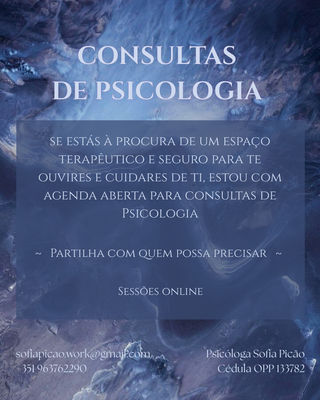 Sofia Picão | Psicóloga e Música - Constância - Psicologia