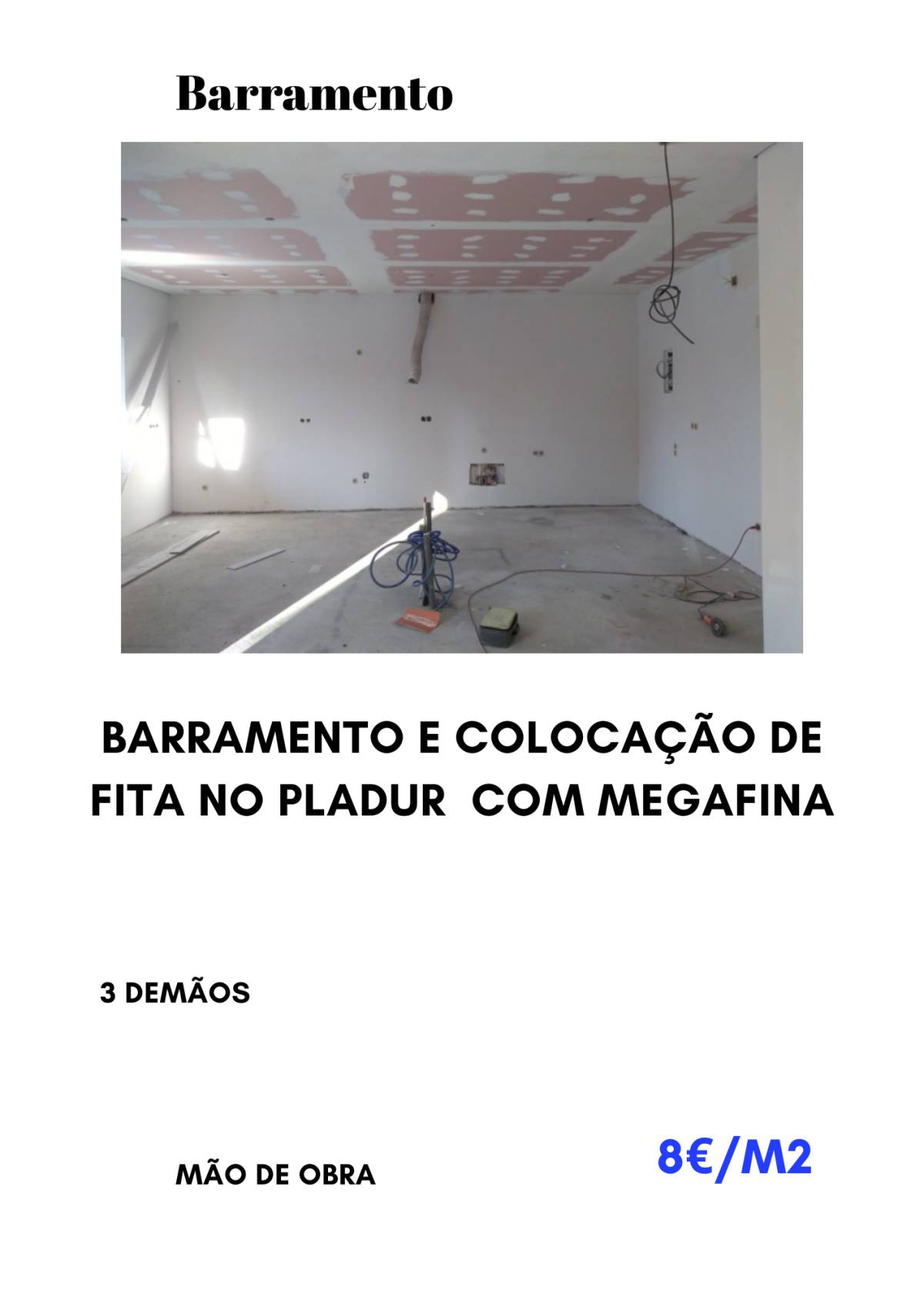 Alan Costa Pedreiro - Sintra - Construção de Parede Interior