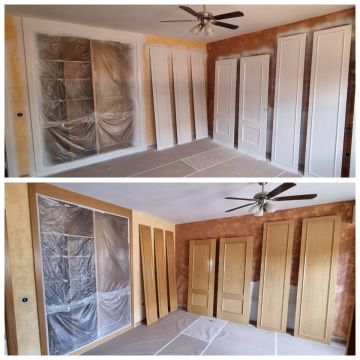 Pintura e remodelaçoes-Torres - Leiria - Réparation et texturage de cloisons en plaques de plâtre