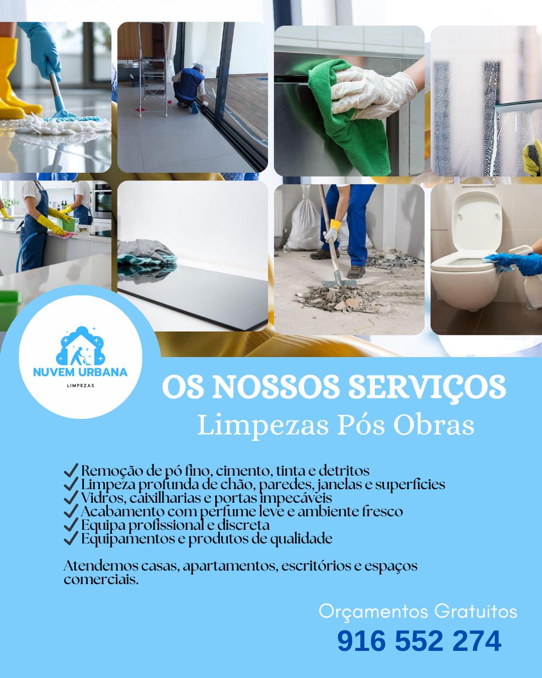 Nuvem Urbana - Limpezas - Torres Vedras - Limpeza de Janelas