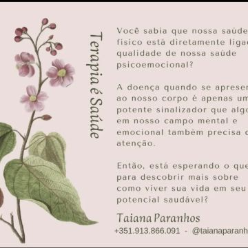 Taiana Paranhos - Oeiras - Psychotherapy