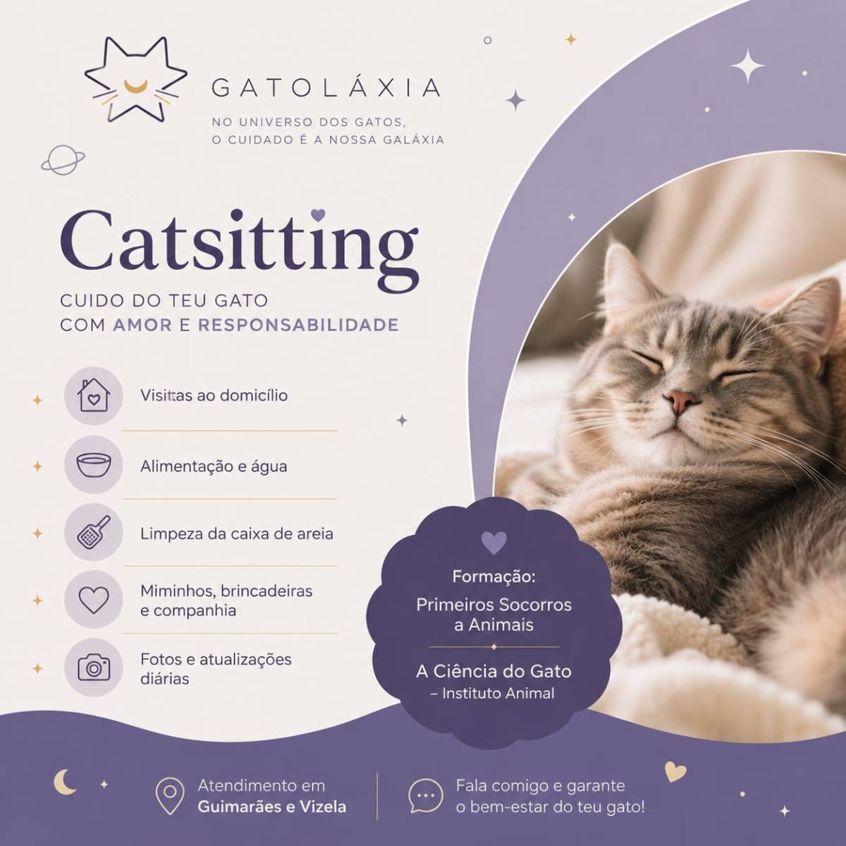 GATOLÁXIA, by Teresa Peixoto - Guimarães - Cat Sitting