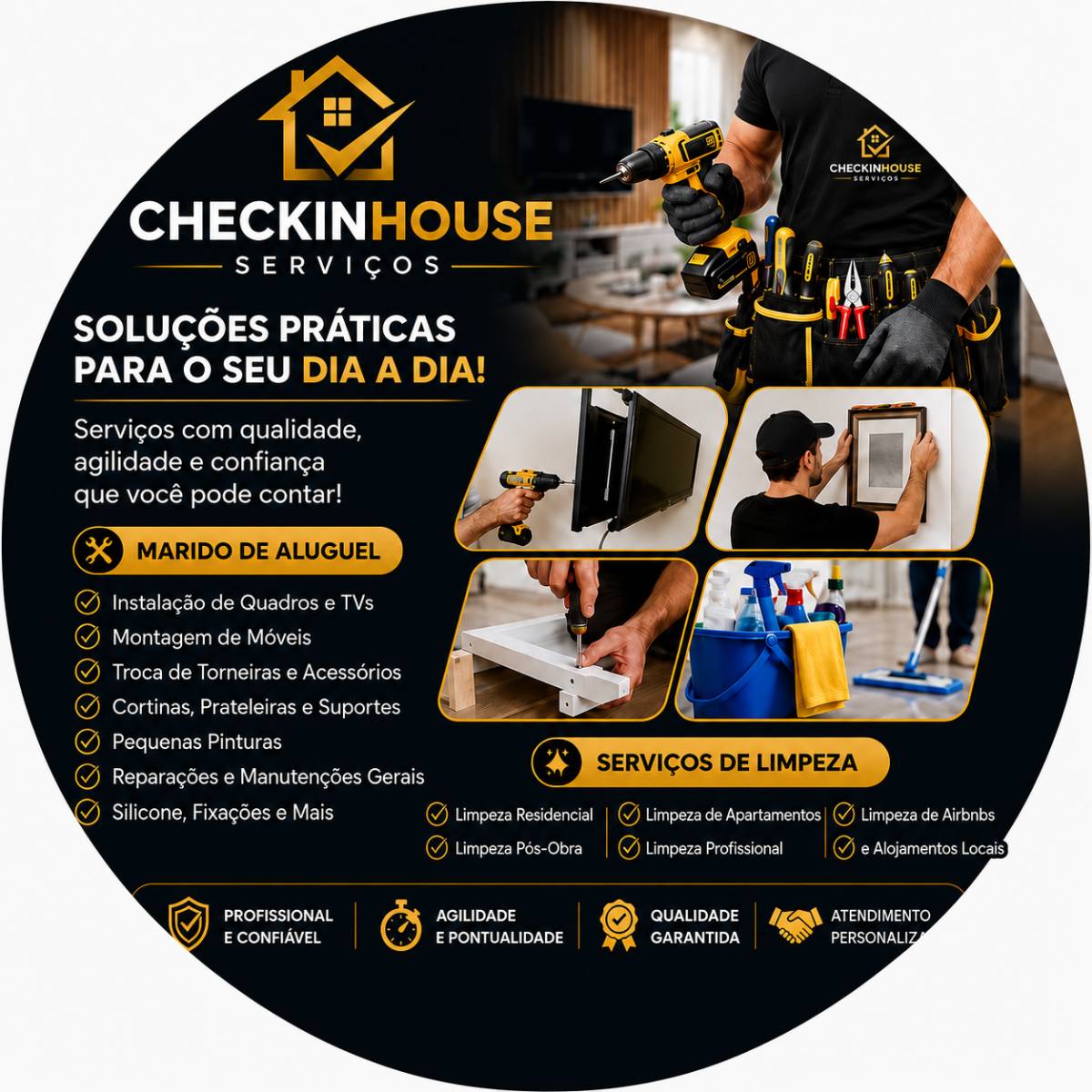 CheckinHouse serviços - Guimarães - Grundreinigung oder Frühjahrsputz