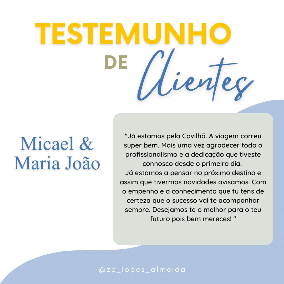 José Almeida | Consultor - Castelo Branco - Agência de Viagens