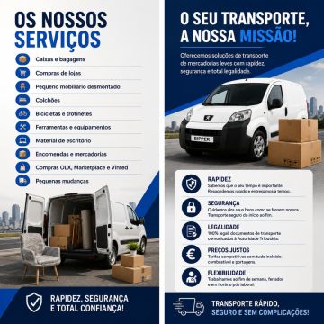 Transporte_Zona_Centro - Tondela - Livraisons et coursiers