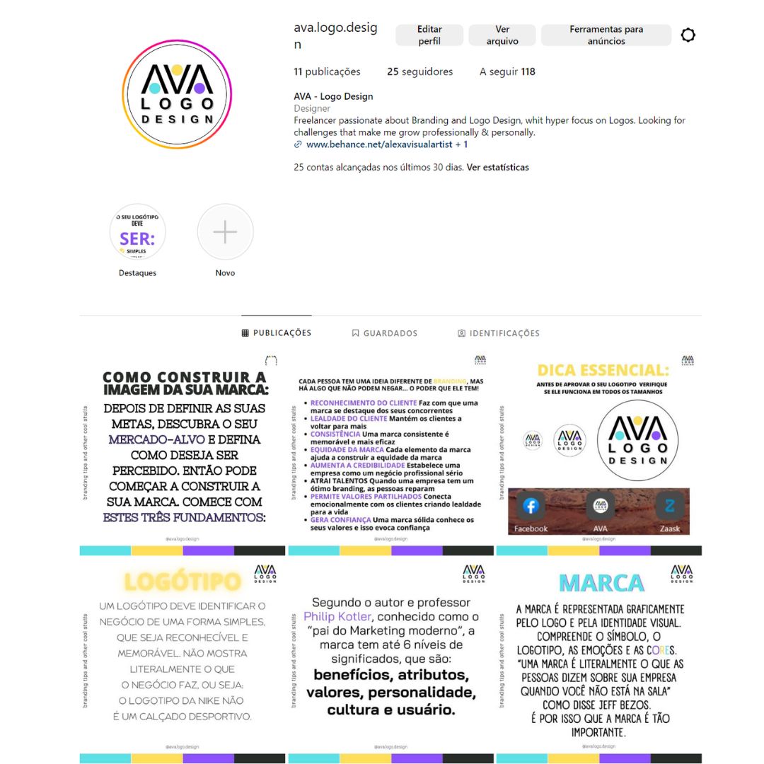 AVA - Alexa Visual Artist - Loures - Design de Logotipos