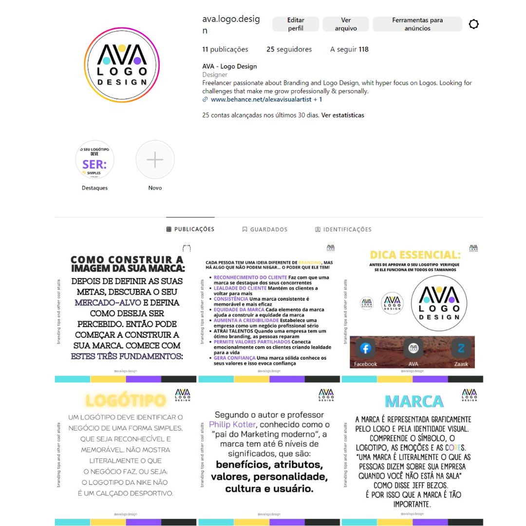 AVA - Alexa Visual Artist - Loures - Logo Design