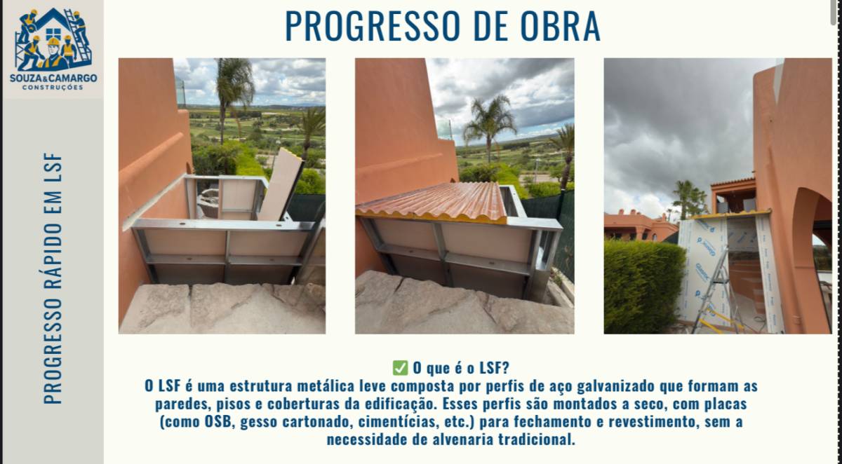 Souza & Carmargo Construções - Silves - Reparação ou Manutenção de Sauna
