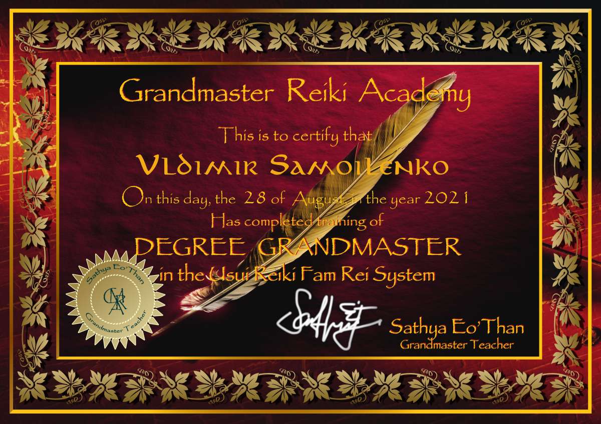 Vladimir Samoilenko - Braga - Tratamento Reiki