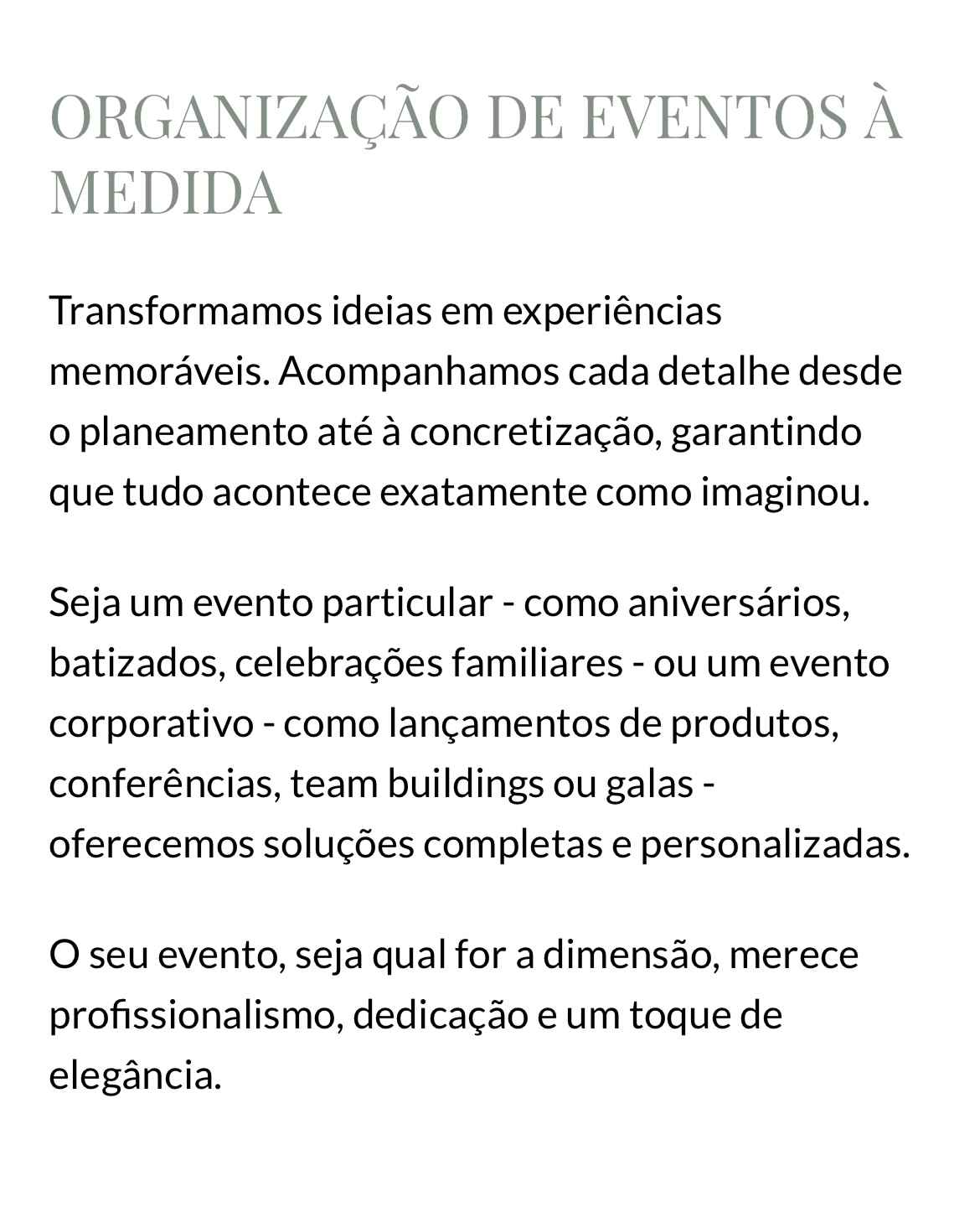 Why not ? Wedding planner - Lisboa - Organização de Festas para Empresas