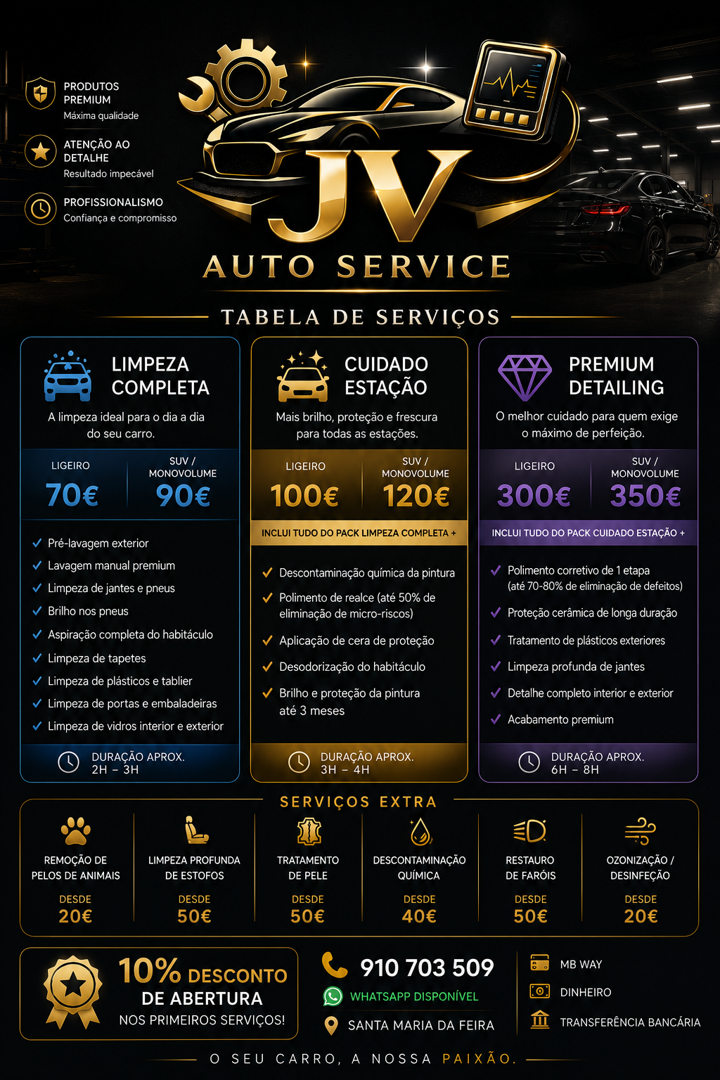 JV Auto Service - Santa Maria da Feira - Fahrzeuginspektion