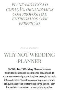 Why not ? Wedding planner - Lisboa - Decoração de Festas e Eventos