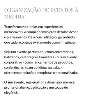 Why not ? Wedding planner - Lisboa - Organização de Festas para Empresas