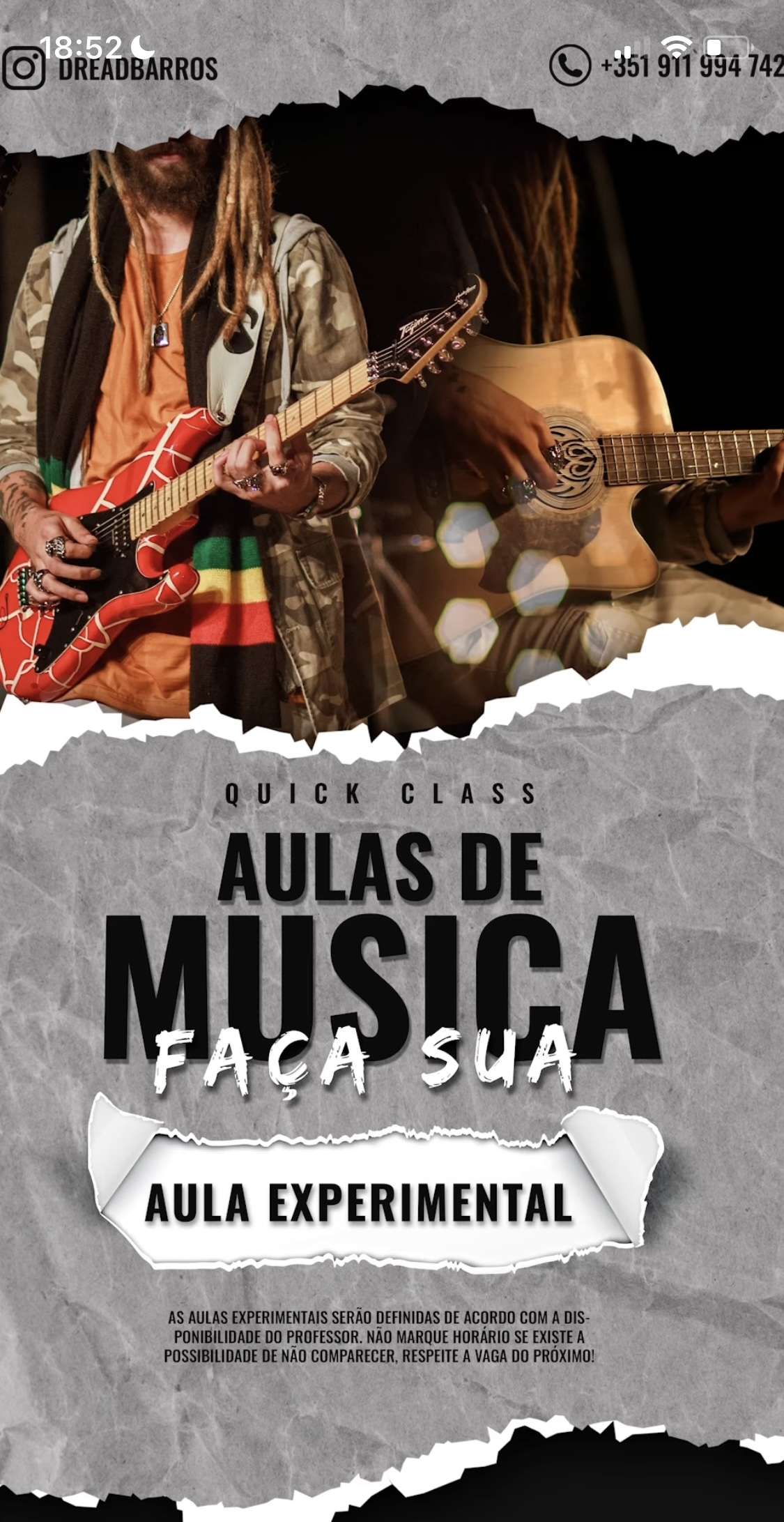 Isaque - Cascais - Aulas de Guitarra