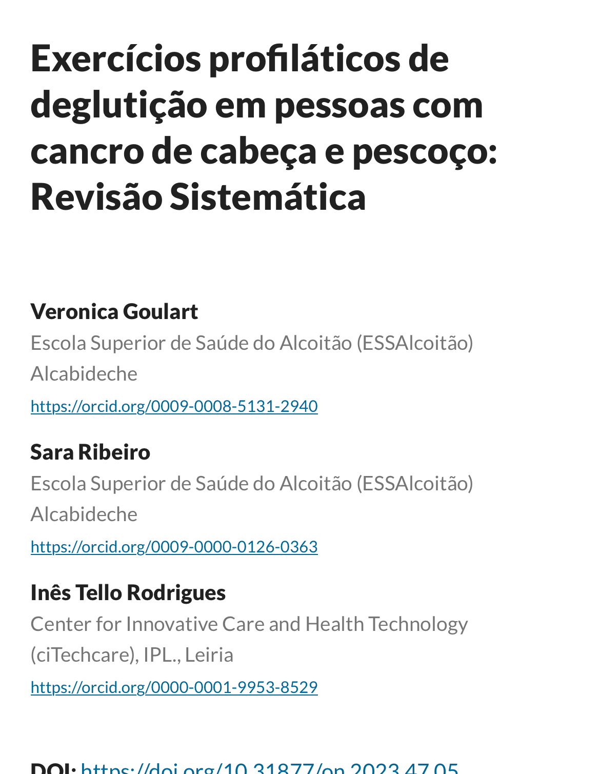 Veronica Goulart - Amadora - Terapia da Fala