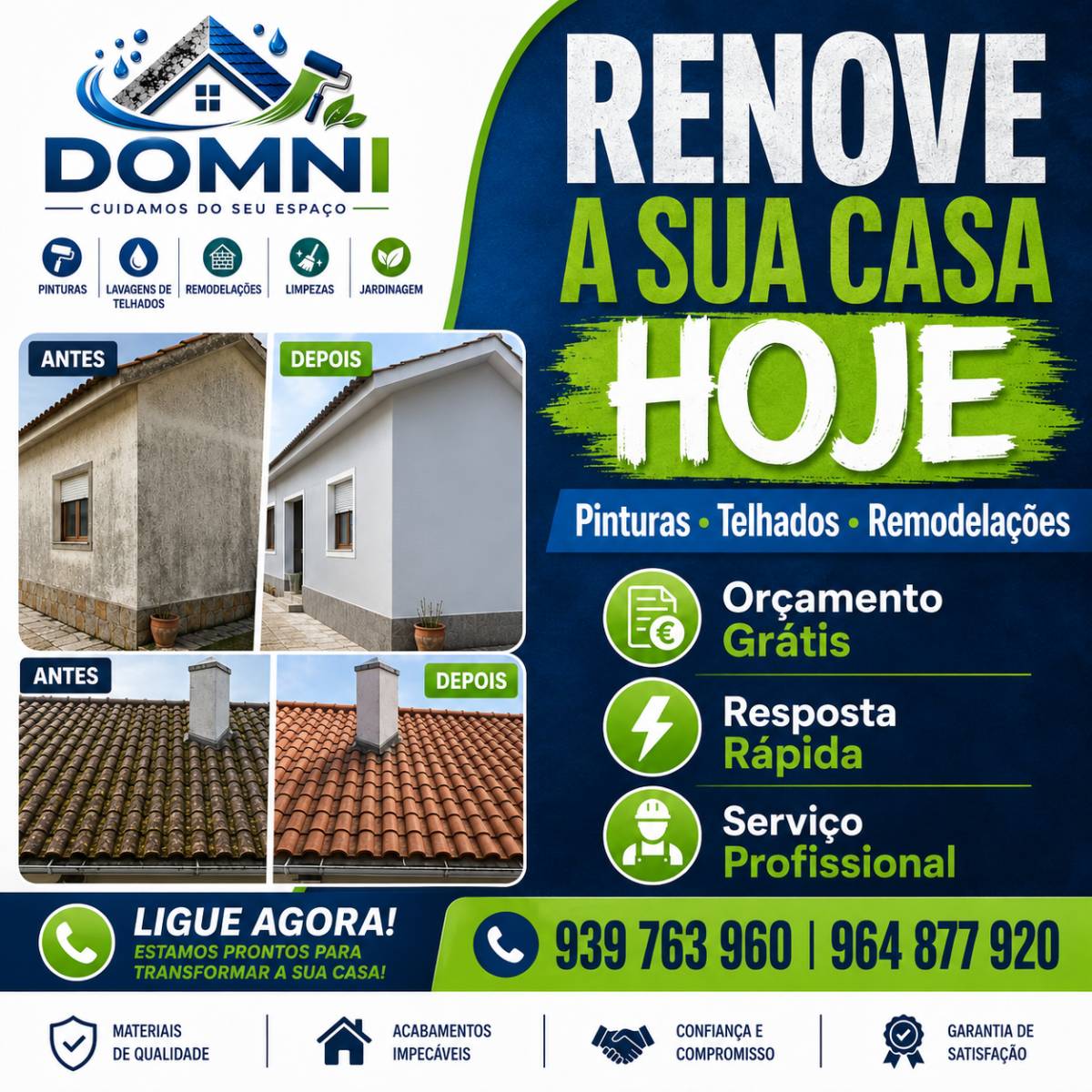Domni Serviços - Seixal - Limpieza de persianas