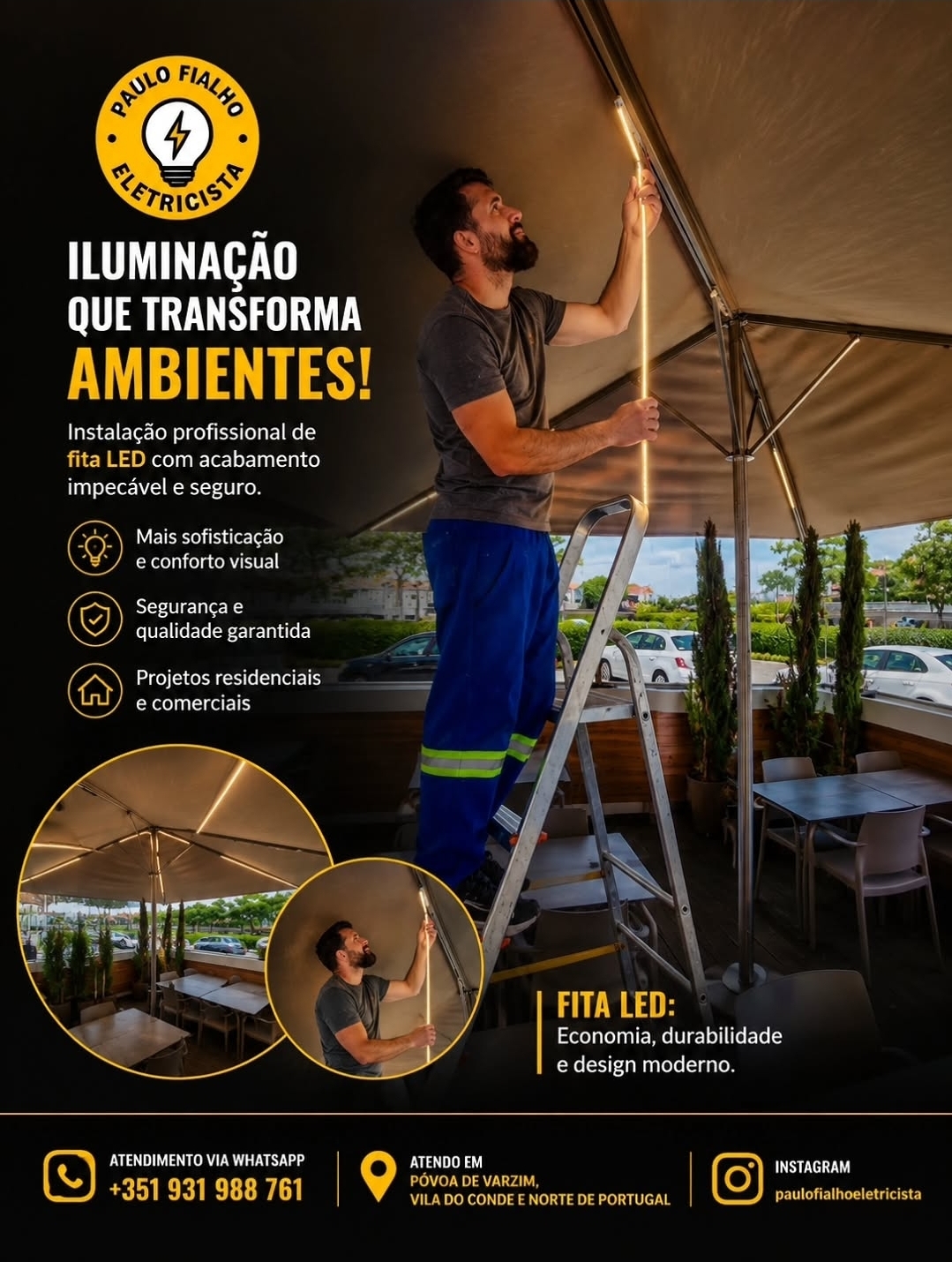Paulo Fialho - Póvoa de Varzim - Installation de lampe