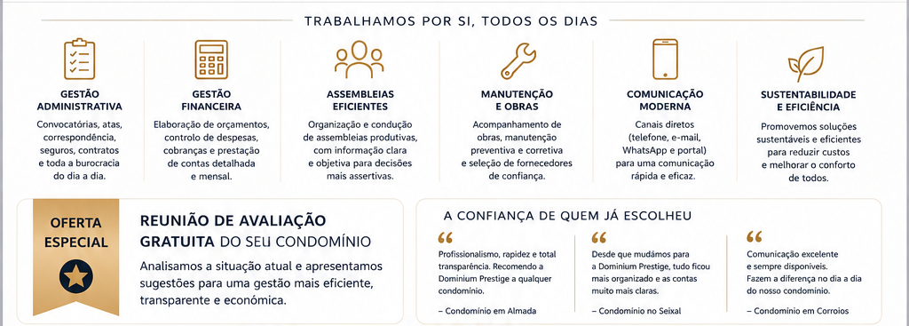 Dominium Prestige Condomínios - Lisboa - Servicios de gestión de comunidad de propietarios