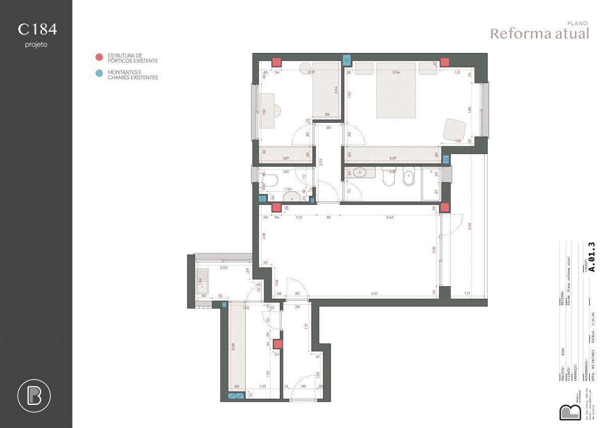 Ponto b Remodelações Lda - Aveiro - Construção de Parede Interior