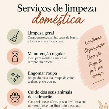 Filipa Silva | Limpezas Domésticas - Santa Maria da Feira - Property Cleanup