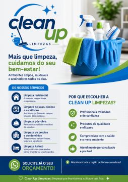 Clean up limpezas - Cascais - Nettoyage de locaux commerciaux