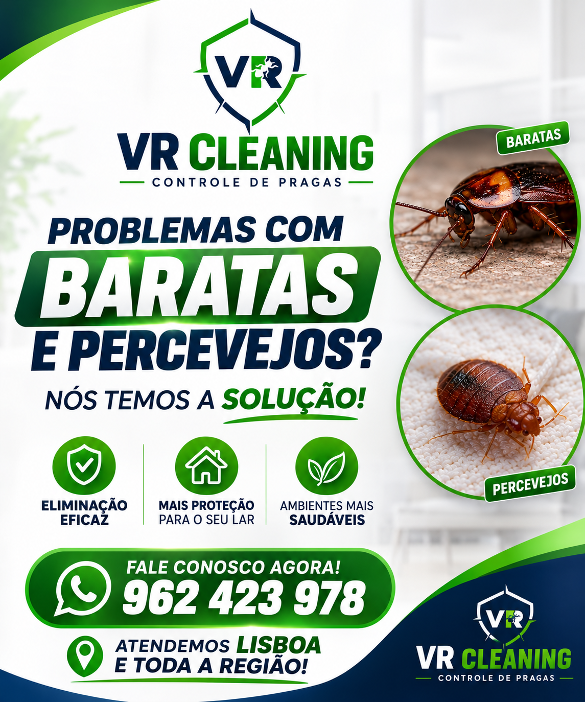 VRCleaning controlo de pragas. - Loures - Extermination de punaises de lit