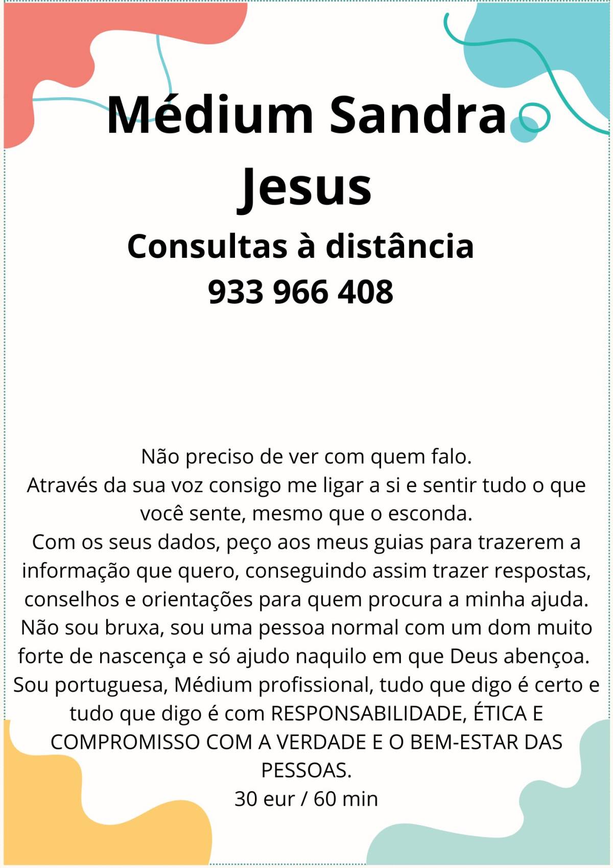 Médium Sensitiva, Clarividente - Sandra Jesus - Braga - Astrologia