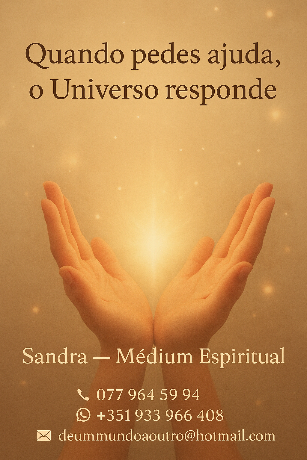 Médium Sandra Jesus - Braga - Lecture des cartes de tarot