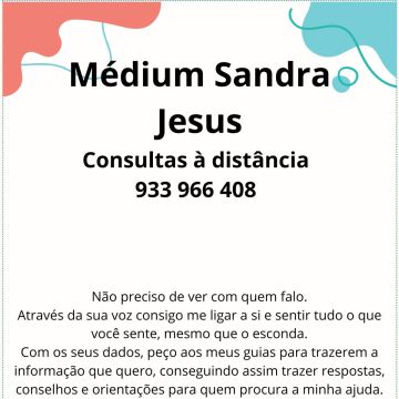 Médium Sensitiva, Clarividente - Sandra Jesus - Braga - Astrologia